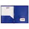 JAM Paper 9.5" x 11" Plastic 2 Pocket School POP Folders with Clasps, 6ct.
